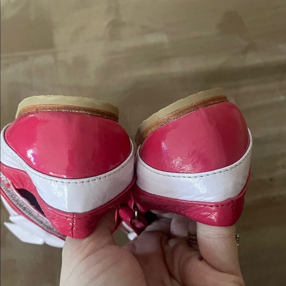 Bloch Pink and White Kids Ballet Flats size 23 little kids vero curio
